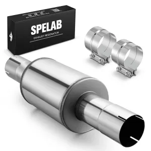 4"/5" Stainless Steel Diesel Muffler For Cummins Duramax Powerstroke |SPELAB