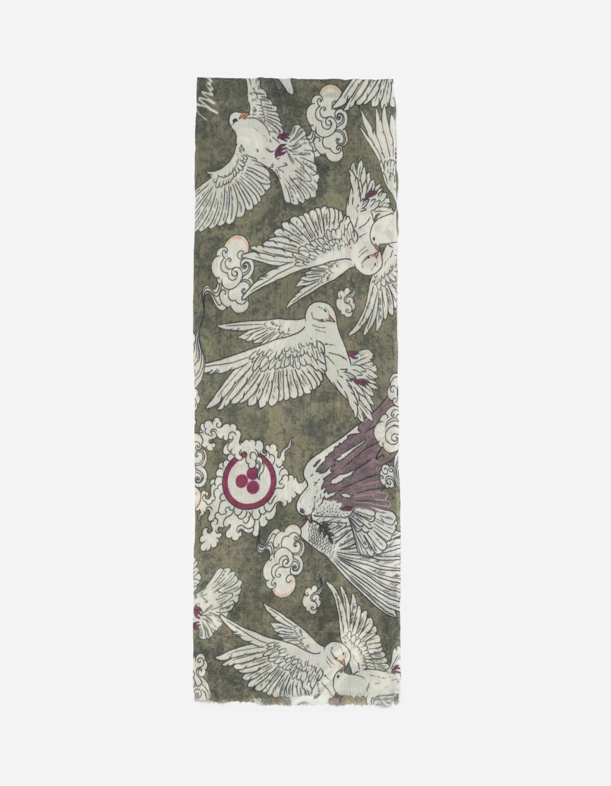 5328 Peace Dove Pashmina Olive