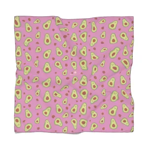 Avocado Print Poly Scarf, Vegan Inspired Lightweight Fashion Accessories- Made in USA