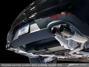 AWE Tuning Panamera 2/4 Touring Edition Exhaust (2011-2013) - w/Chrome Silver Tips