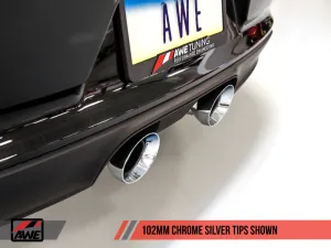 AWE Tuning Porsche 911 (991.2) Carrera / S SwitchPath Exhaust for PSE Cars - Chrome Silver Tips