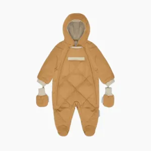 Benji Snowsuit Bebe, Quilted - Cognac (3-6M)