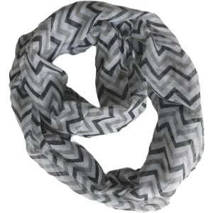 Black Chevron Infinity Scarf