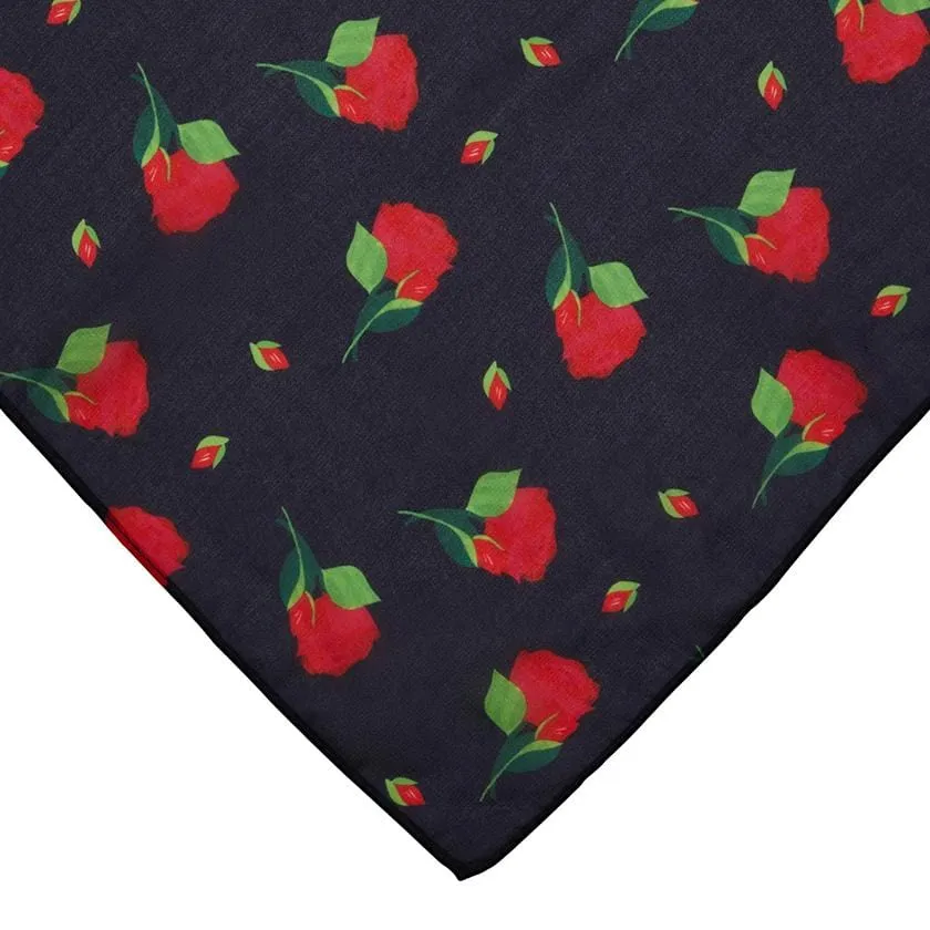 Budding Romance Rose Head Scarf