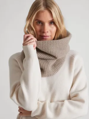 Cashmere snood "Erika" - toast