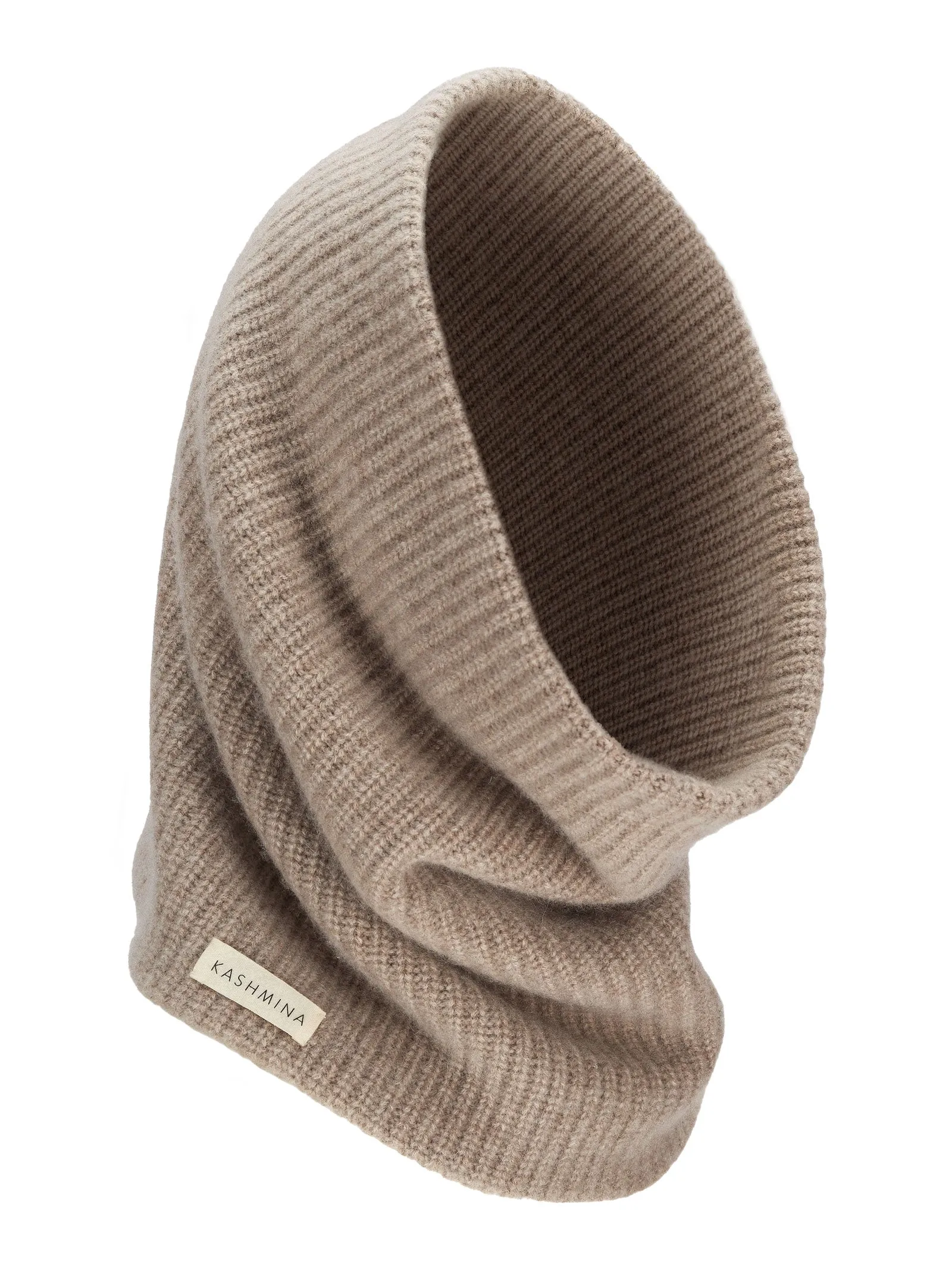 Cashmere snood "Erika" - toast