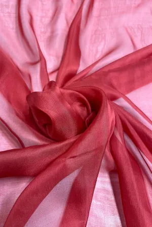 Chili Pepper Red Silk Chiffon