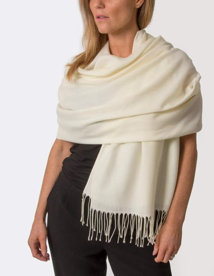 Cream Pashmina