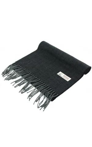 DBS04-7 Black-Grey Herringbone Cashmere Feel Scarves 12pcs Pack