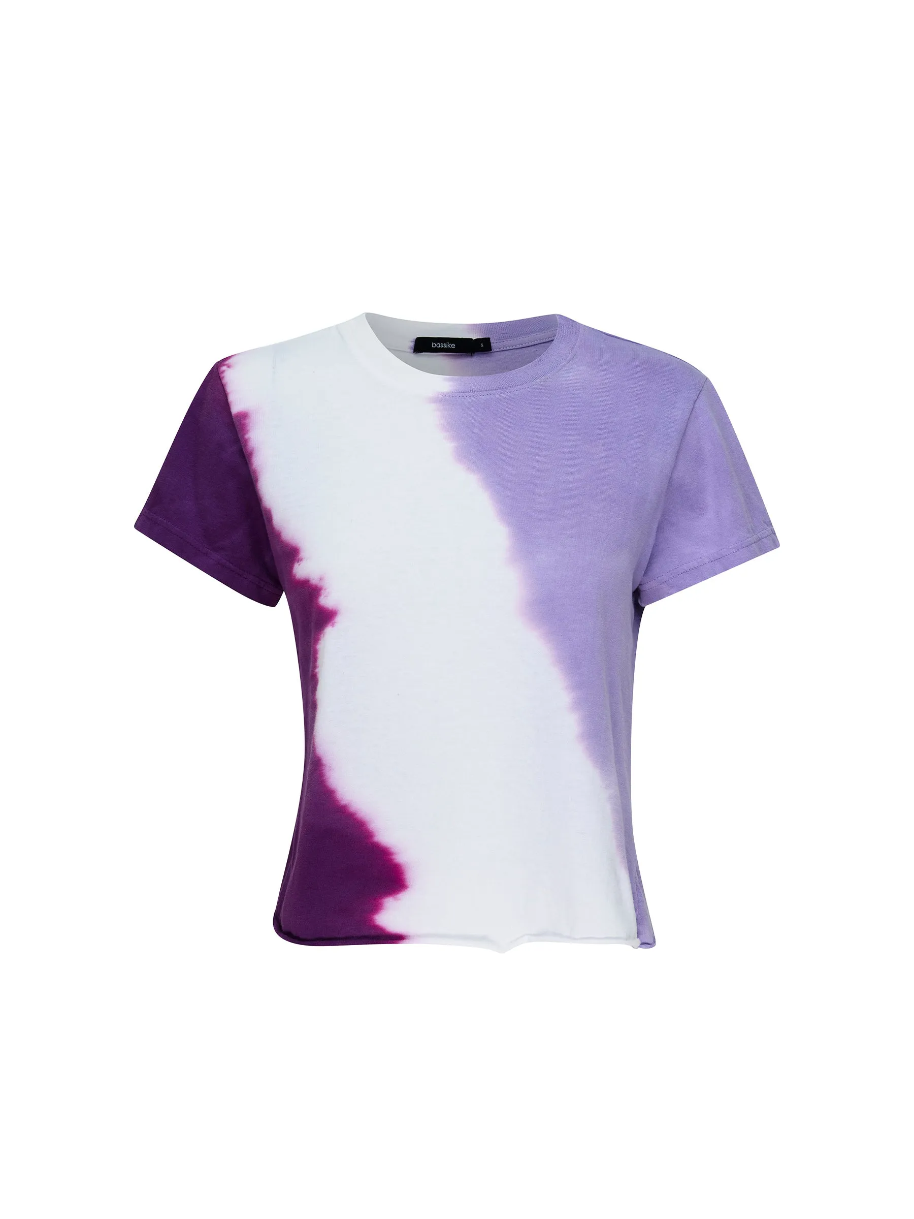 dye raw edge baby tee