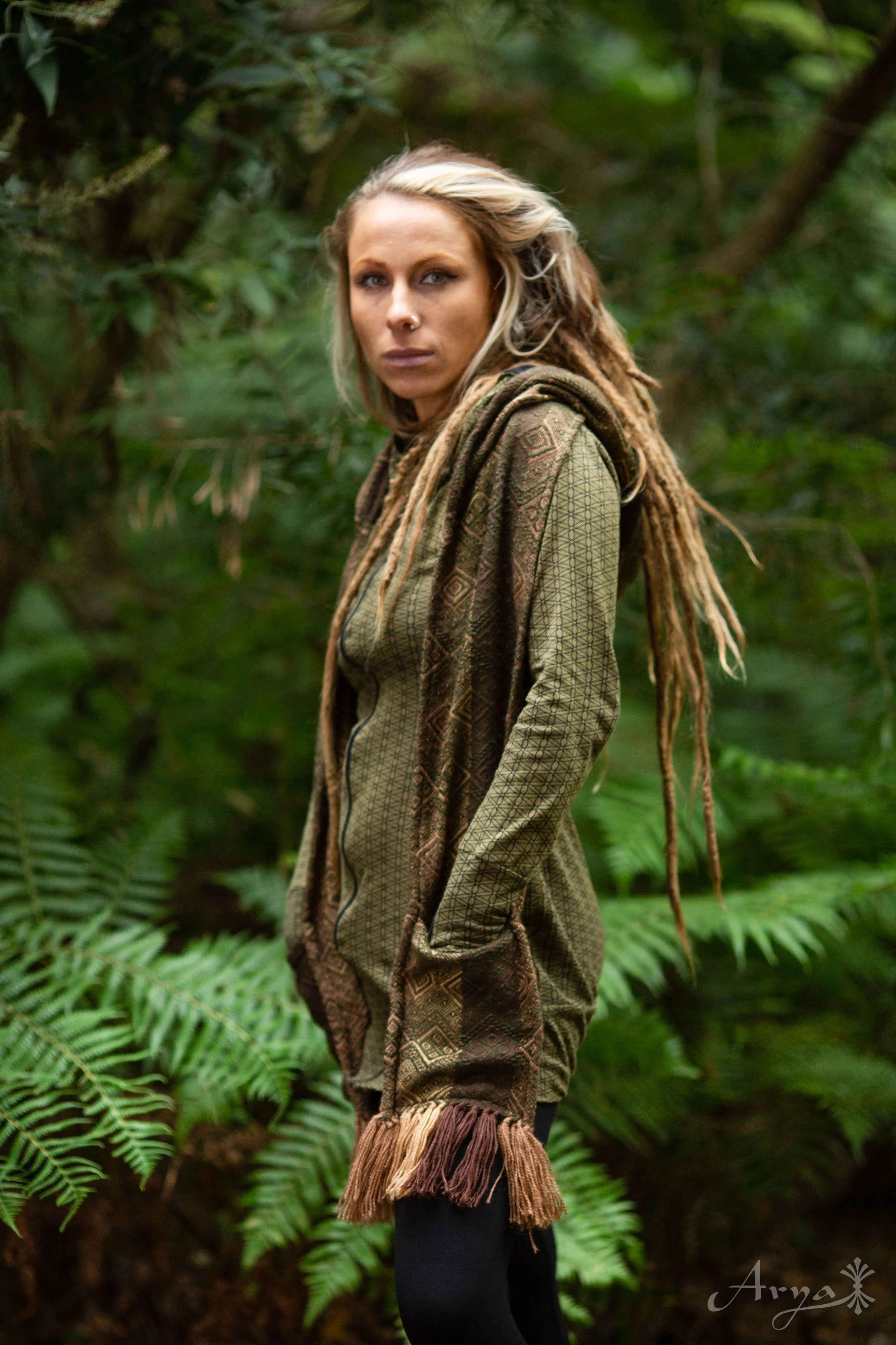 Earth Tribe Hoodie Scarf with Pockets - Wholesale