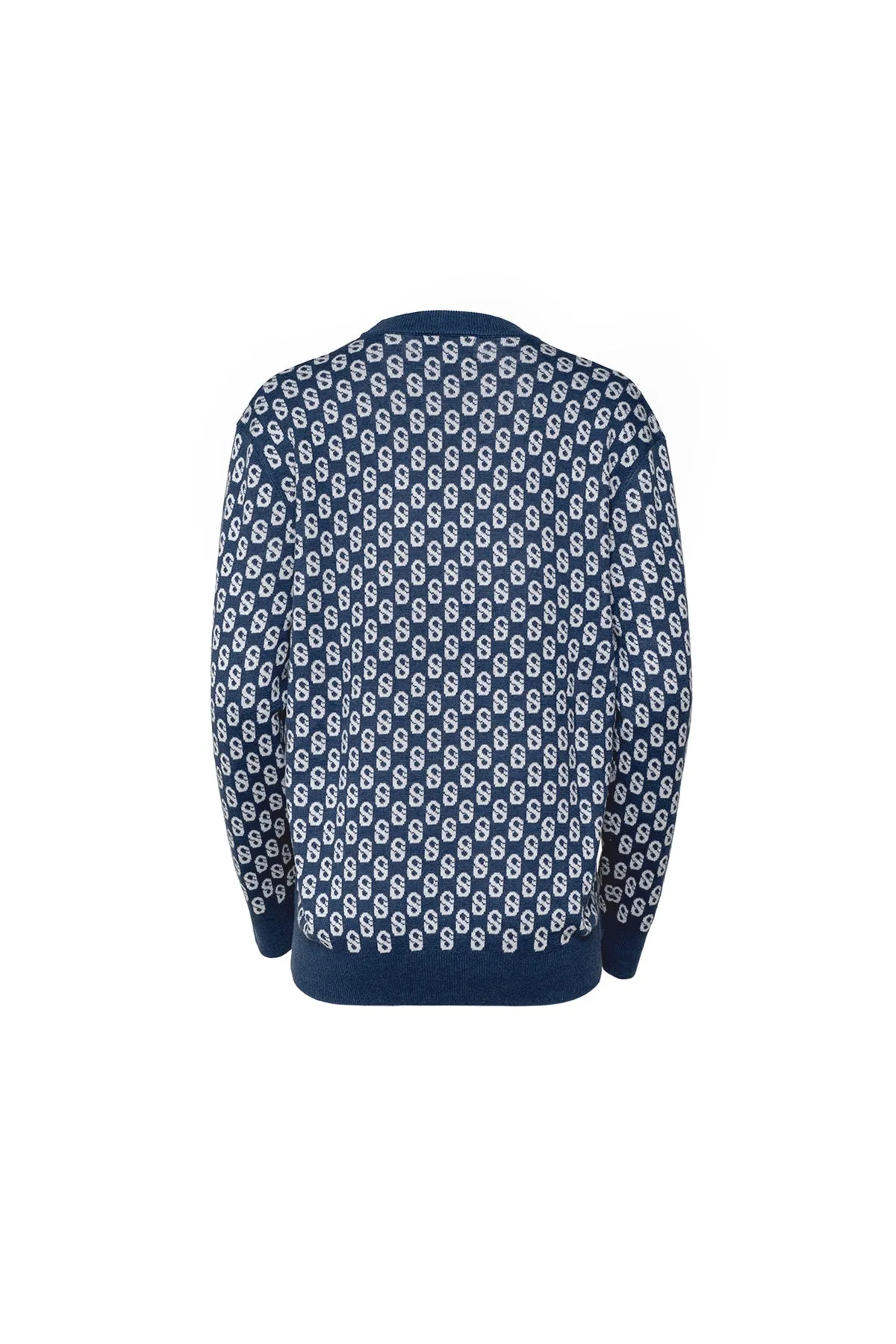 Everyday Monogram Sweater - Atlantic Blue