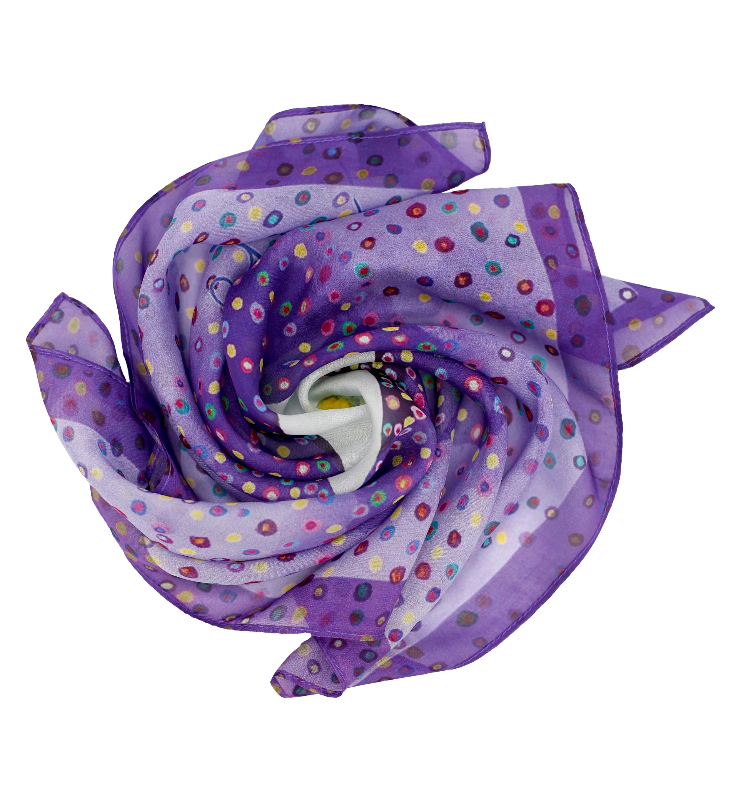 FLOAT Silk Square Scarf Neckerchief Calla Lily