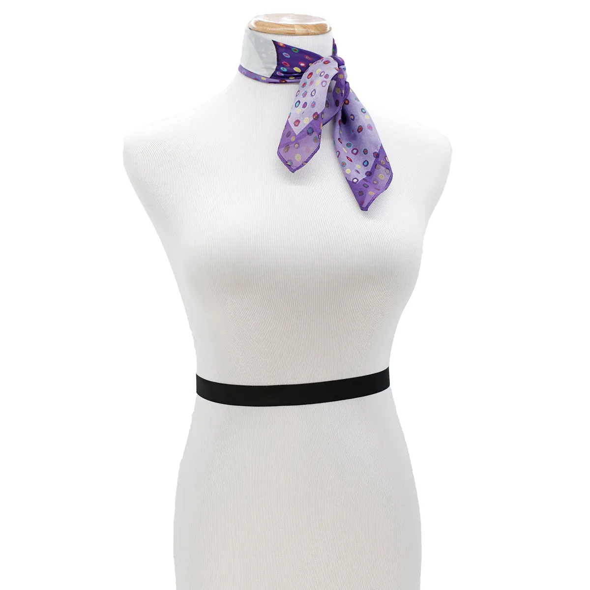 FLOAT Silk Square Scarf Neckerchief Calla Lily