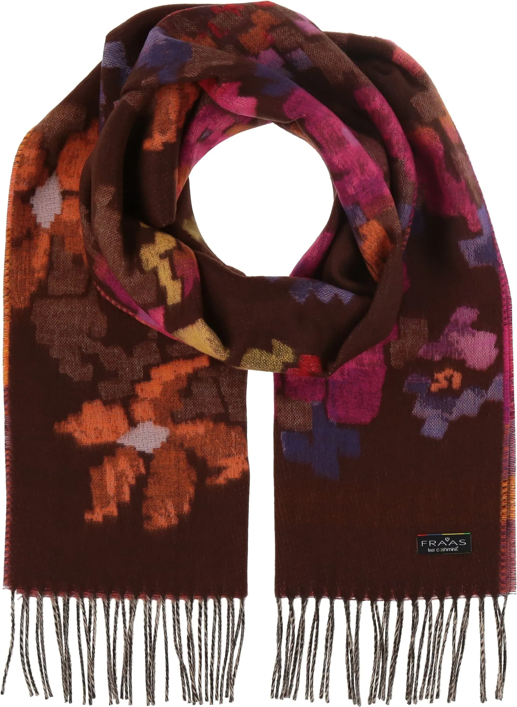 Fraas Pixel Flowers Cashmink Scarf