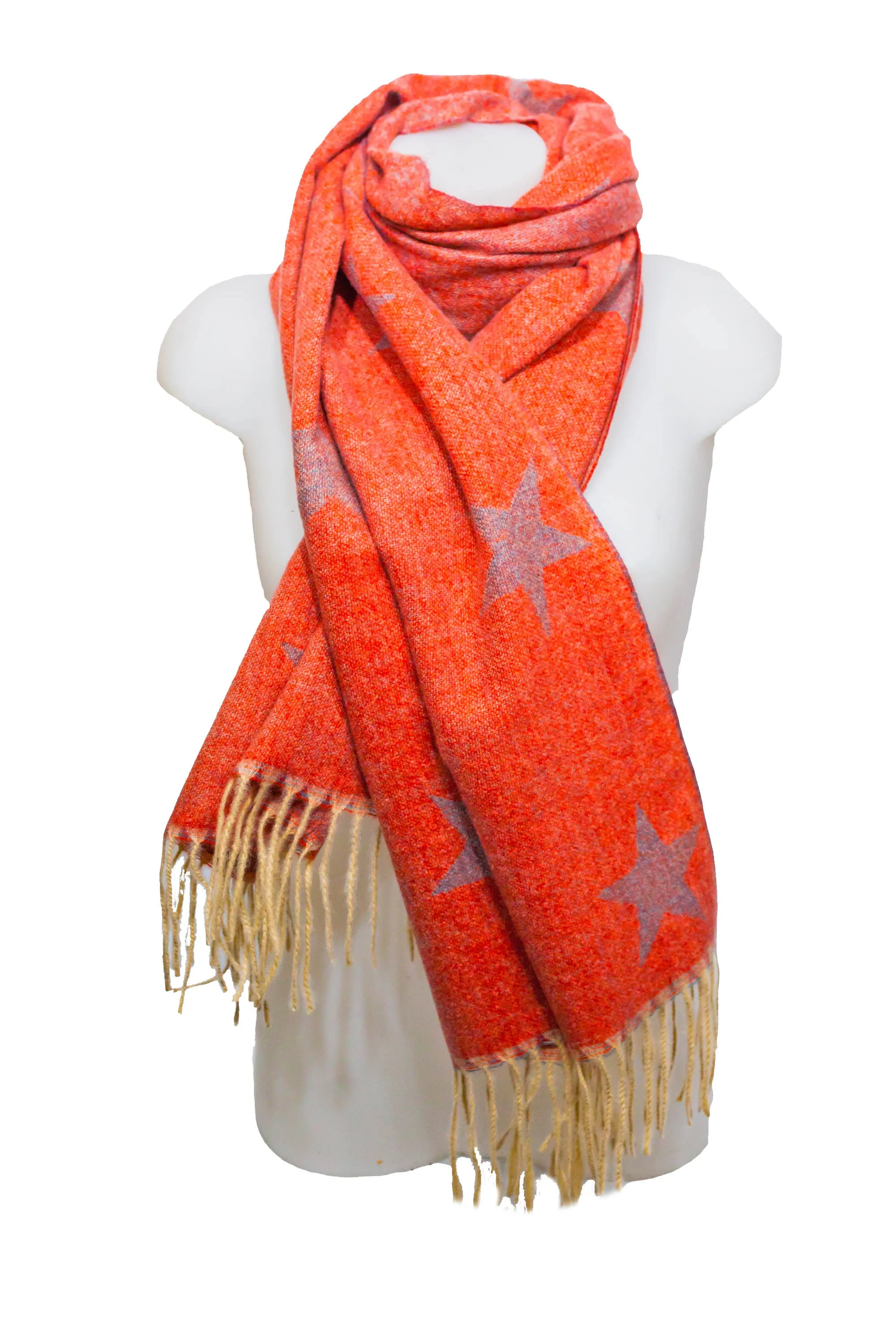 HELENE REVERSIBLE STAR SCARF - SC5068