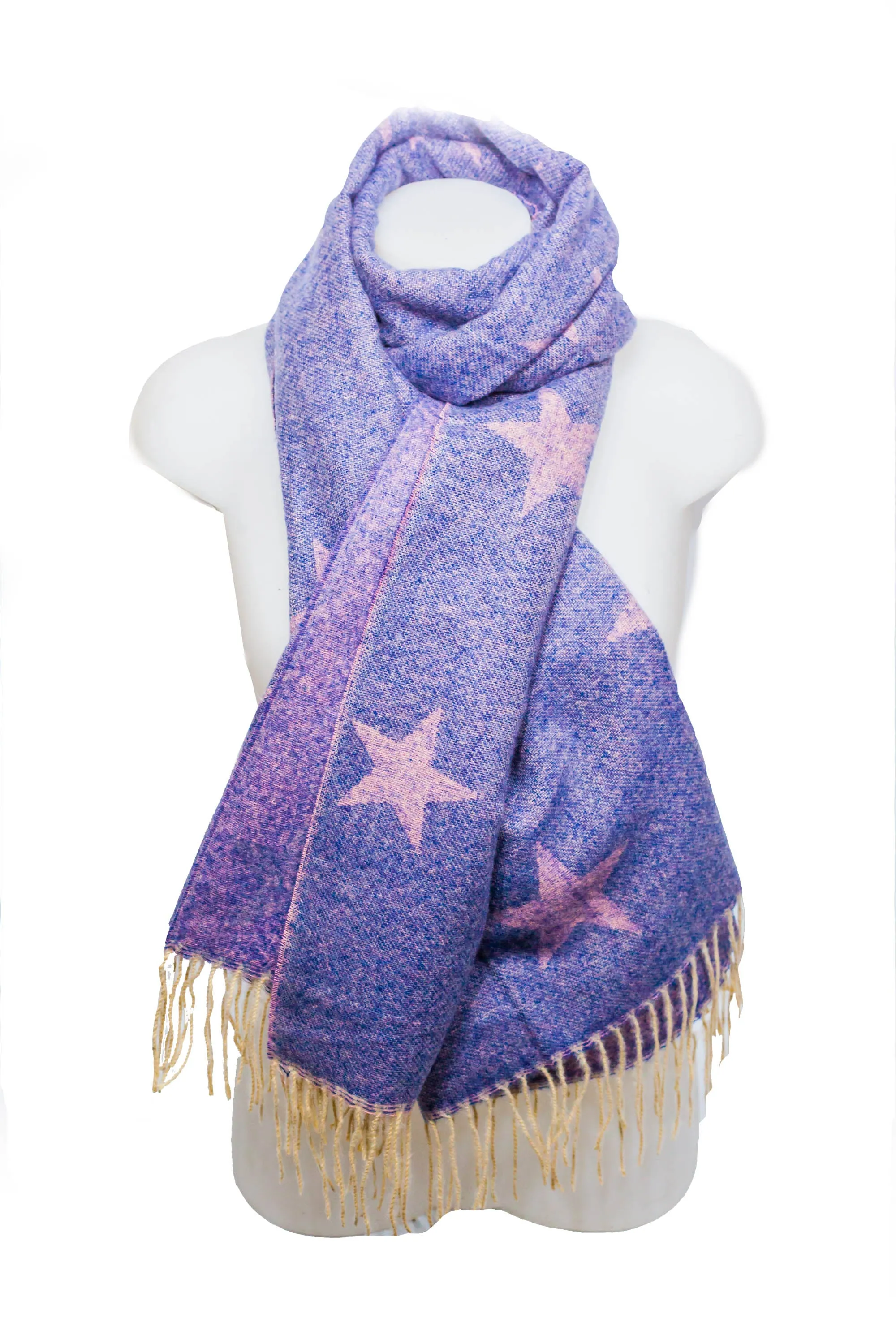 HELENE REVERSIBLE STAR SCARF - SC5068