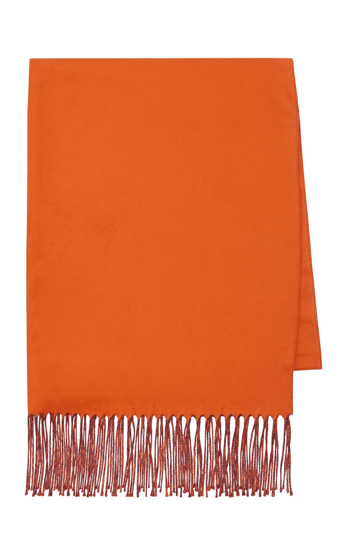 Hollis Fringe Scarf in Spice & Bordeaux Silk