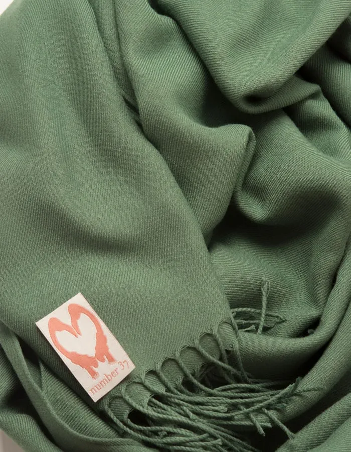 Khaki Green Wedding Pashmina