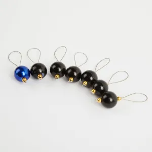 KnitPro NEW ZOONI Stitch Markers in Coloured Beads "Midnight Beauty" (10932)