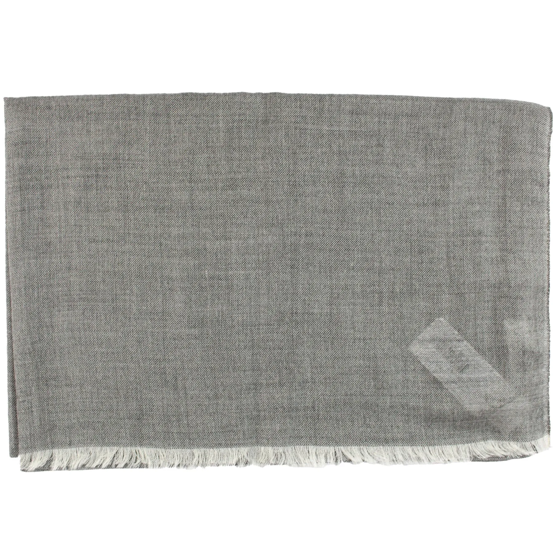 Lanvin Scarf Gray Solid - Cashmere Silk Shawl SALE