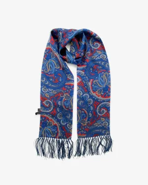 Men's Silk Aviator Scarf in Paisley - The Oxford Aviator