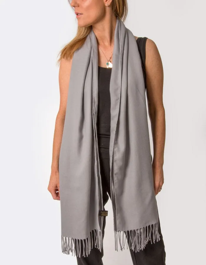 Mid Grey Pashmina