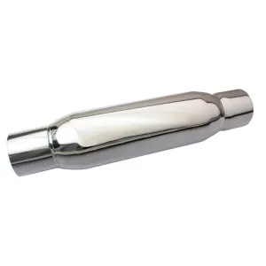 Moroso Stainless Steel Spiral Flow Muffler - 3" Polished