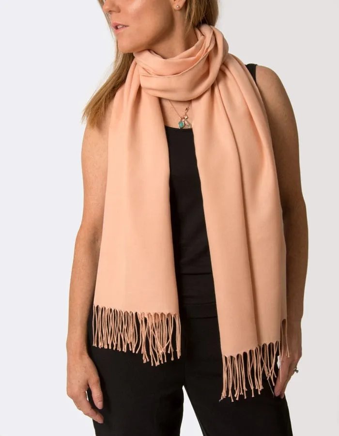 Peach Pink Pashmina