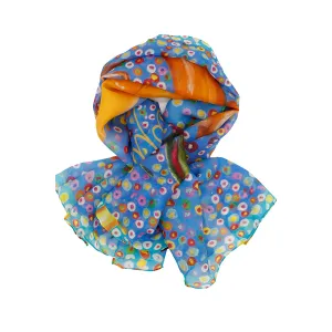 RESONATE Silk Neckerchief Square Scarf Tuba/Rose