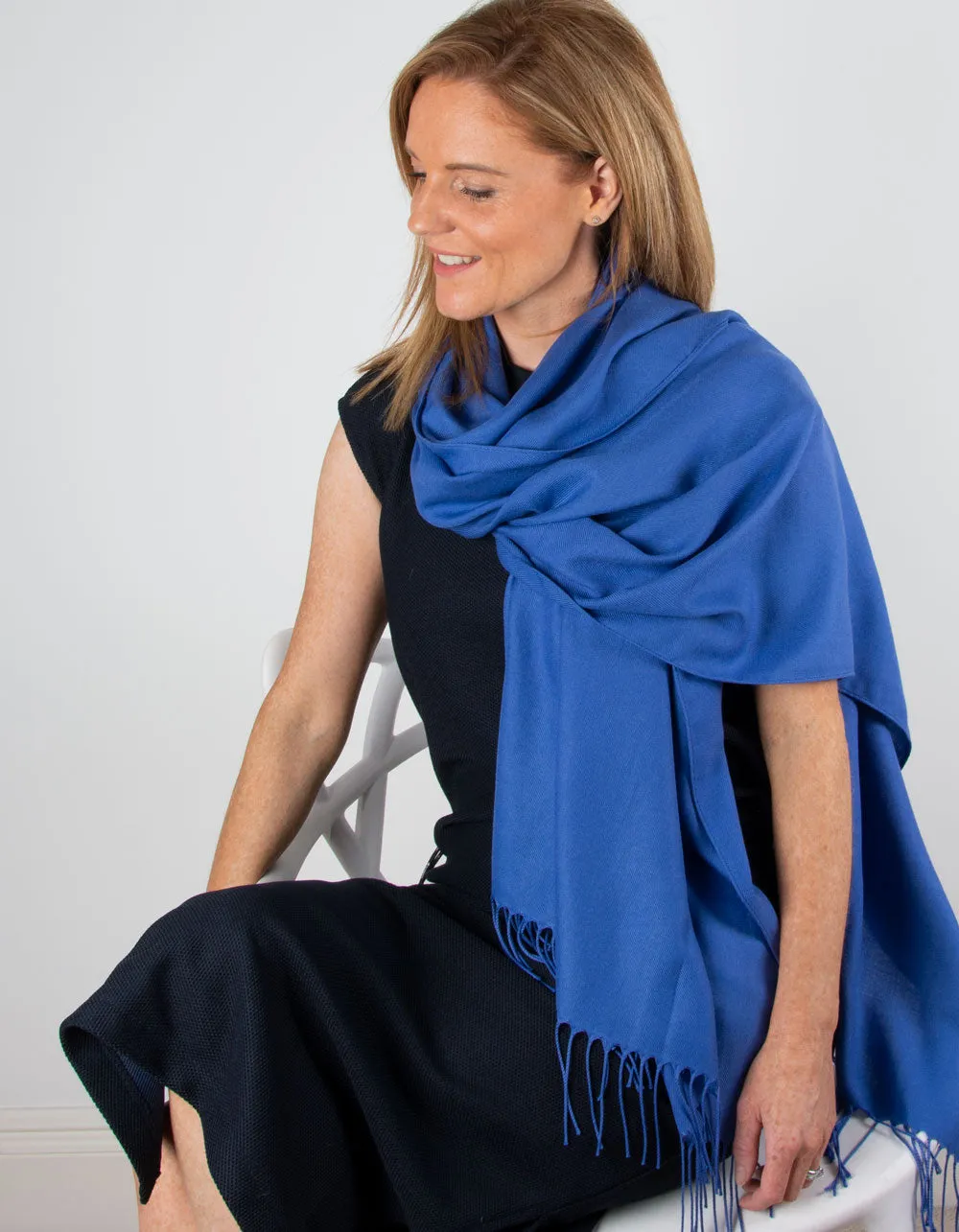 Royal Blue Pashmina