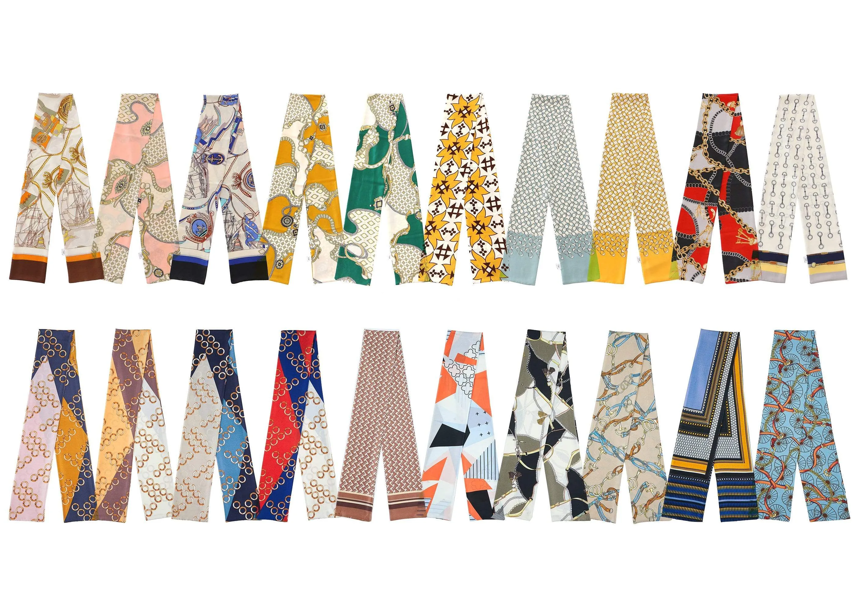 TARRAMARRA® Printed Long Rayon Silk Scarf Multiple Patterns And Colours