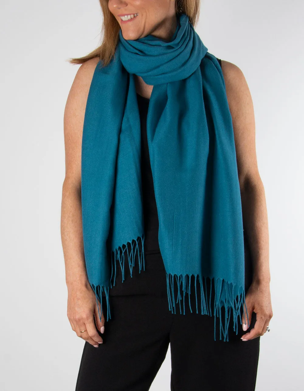 Teal Pashmina