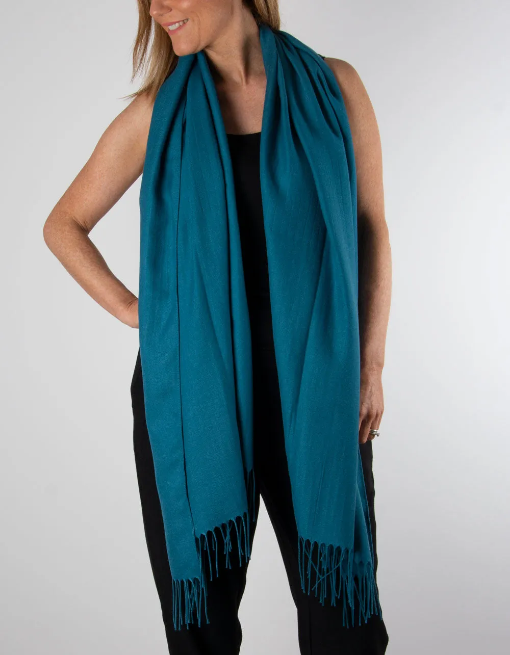 Teal Pashmina