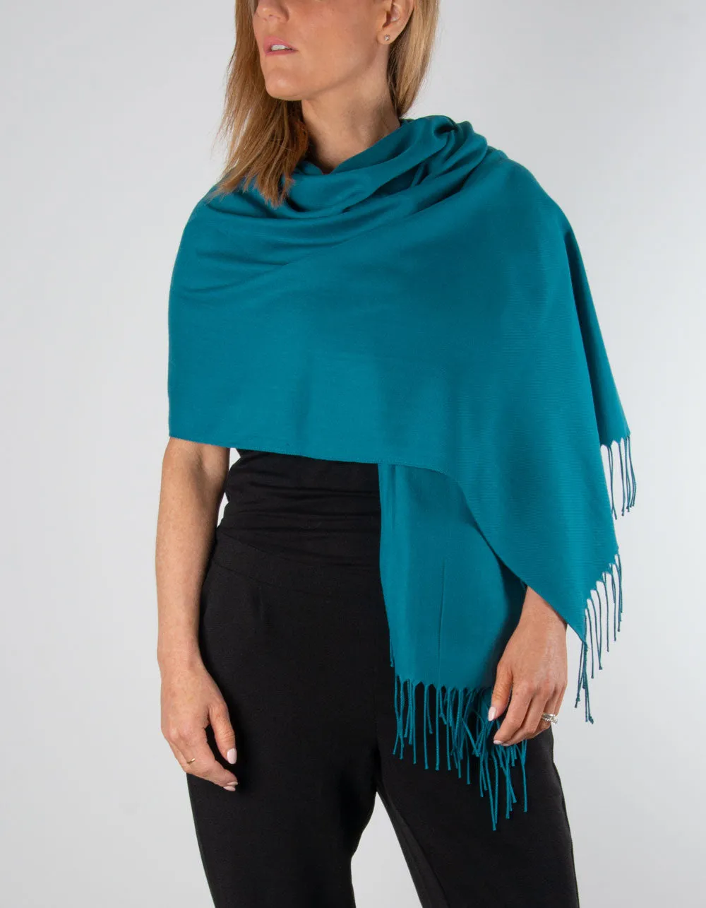 Teal Pashmina