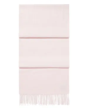 Unisex Large Woven Cashmere Scarf Quartz Pink