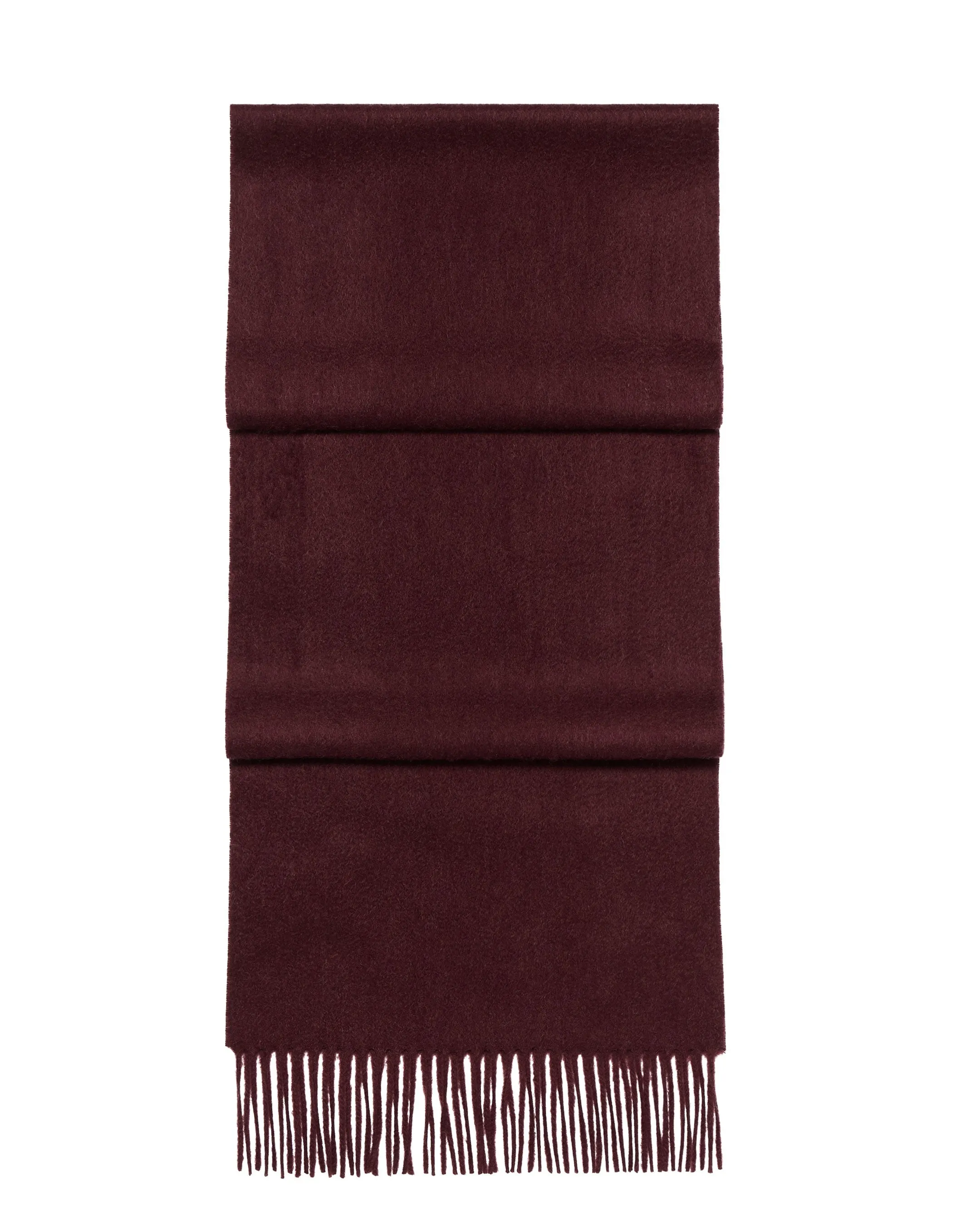 Unisex Woven Cashmere Scarf Claret Red