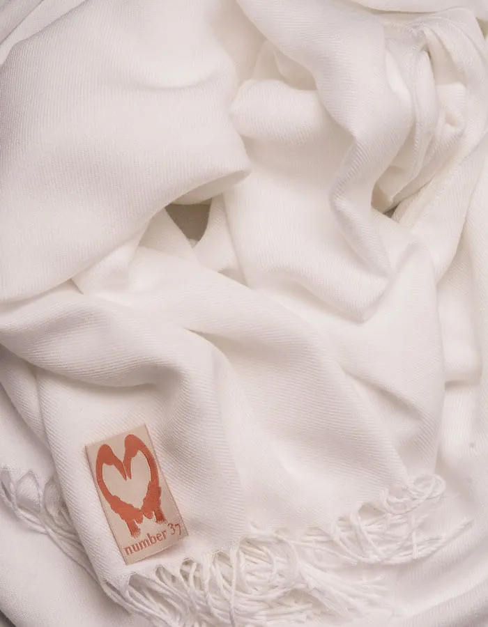 White Wedding Pashmina